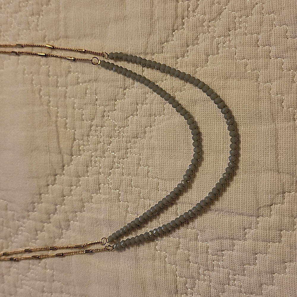 Double chain necklace